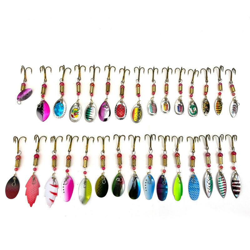 UFISH - Trout fishing spinner baits, spoon baits lot , bass salmon trout lures
