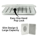 Fly fishing tackle box set, fishing bait holder, clear box trout flies holder