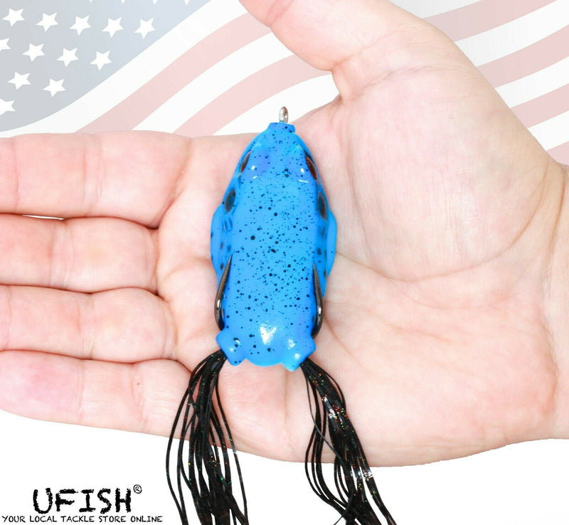 UFISH 10pc Bass Frog lures - Frog lures lot - Soft Frog Lure