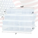 UFISH Clear Plastic Tackle Box - Fishing Storage box - Crankbait Tackle box set