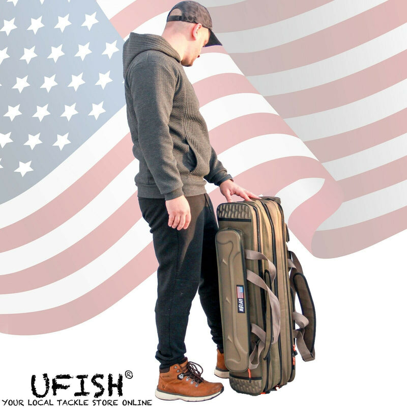 UFISH - Fishing Rod Bag & Tackle Storage, Rod Travel Bag, Fishing Rod Bag Case.