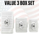 Fly fishing tackle box set, fishing bait holder, clear box trout flies holder