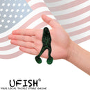 UFISH -15 pcs Frog Jigging Fishing Lure Lot , Swimbait Shad Jig, Minnow Jerkbait