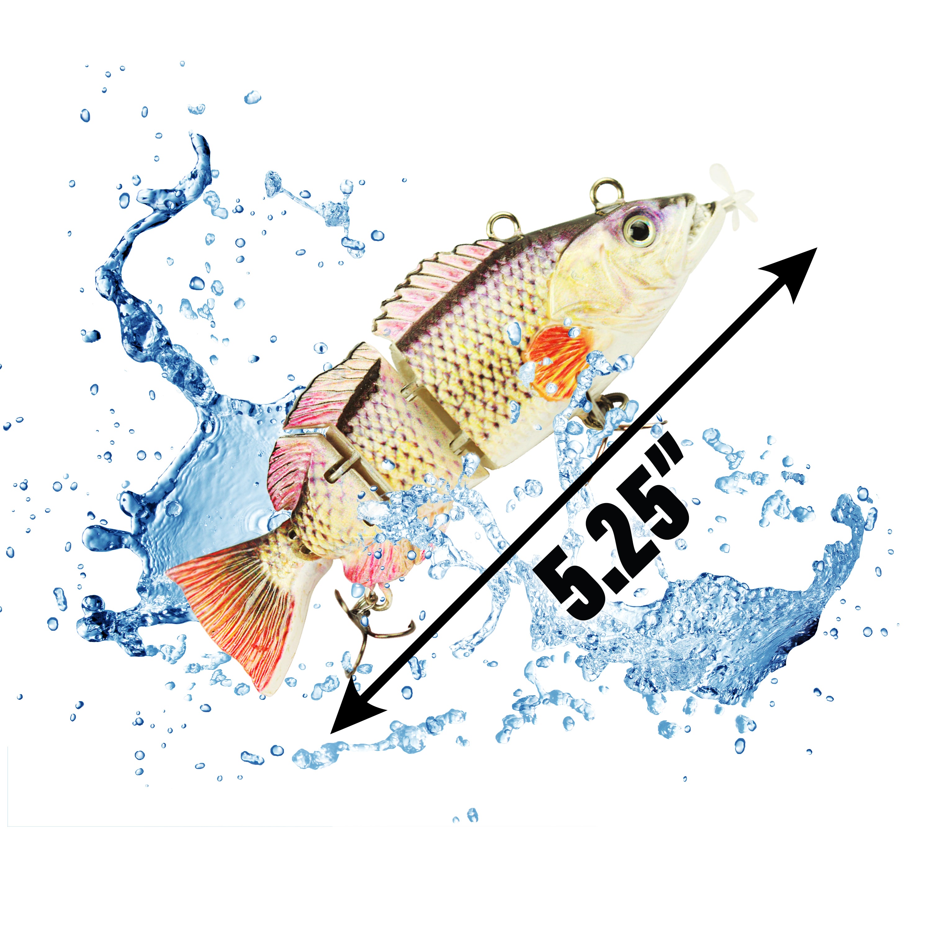 UFISH Electric Live Bait Robotic Fishing Lure 5.25