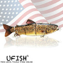 UFISH Electric Live Bait Robotic Fishing Lure 5.25"