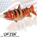 UFISH Electric Live Bait Robotic Fishing Lure 5.25"