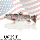 UFISH Electric Live Bait Robotic Fishing Lure 5.25"