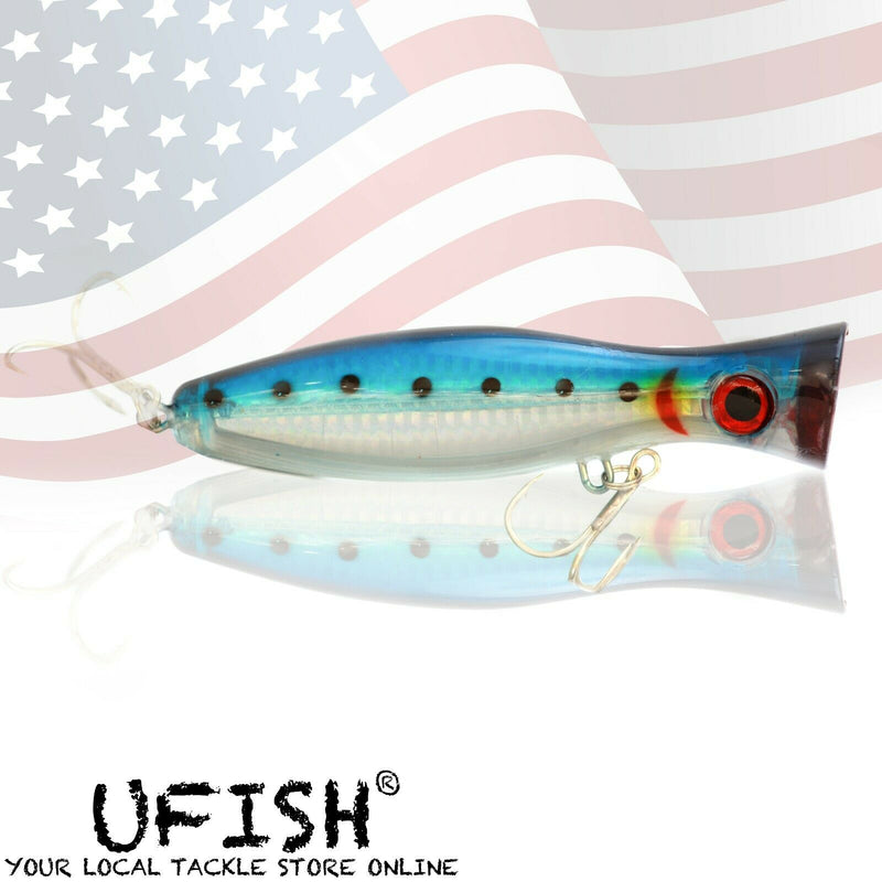 UFISH - 5"  Saltwater Popper Fishing Lure, Topwater Popper Lures