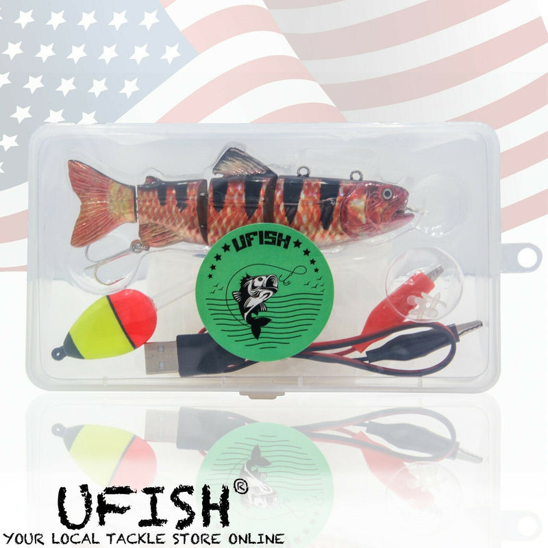 UFISH Electric Live Bait Robotic Fishing Lure 5.25"