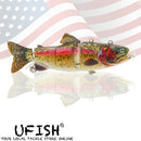 UFISH Electric Live Bait Robotic Fishing Lure 5.25"