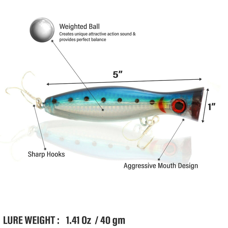 UFISH  Large 5" Fishing Lure Bass Bait
