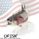 UFISH Electric Live Bait Robotic Fishing Lure 5.25"