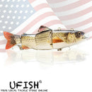 UFISH Electric Live Bait Robotic Fishing Lure 5.25"