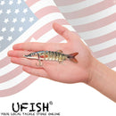 UFISH Large 5" Fishing Lure Lot
