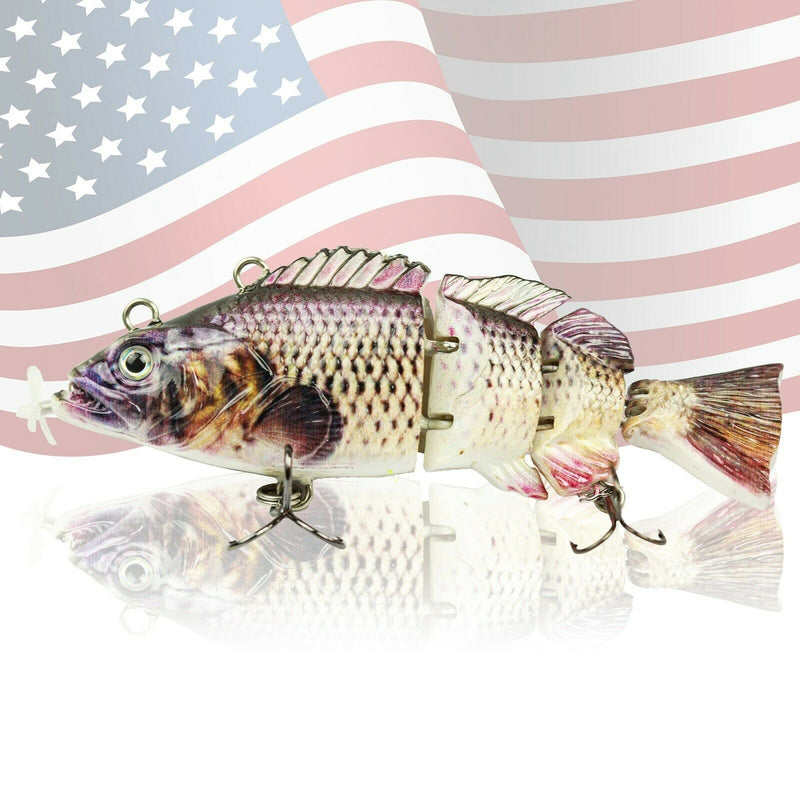 fish lure moves under own power NEW 3.5" Electric Live bait, Robotic Fishing Lure