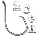 UFISH - Offset Octopus Fishing Hooks,  Saltwater Freshwater Fishing Hook bulk