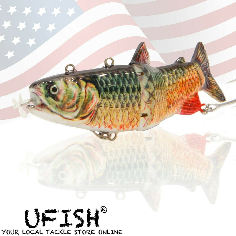 UFISH Electric Live Bait Robotic Fishing Lure 5.25