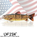 UFISH Electric Live Bait Robotic Fishing Lure 5.25"