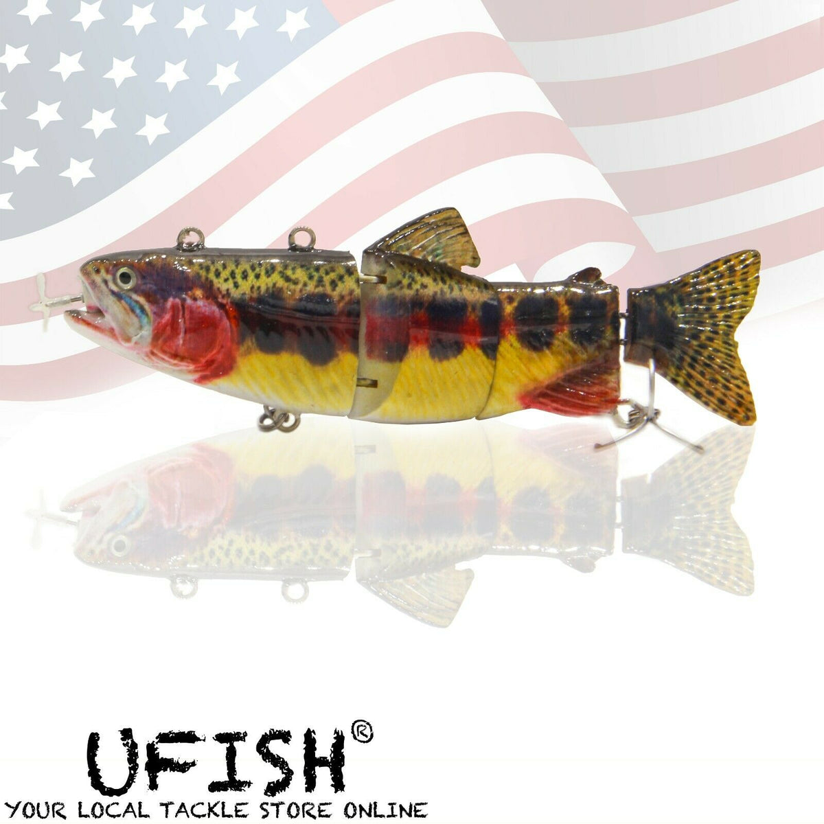 UFISH Electric Live Bait Robotic Fishing Lure 5.25