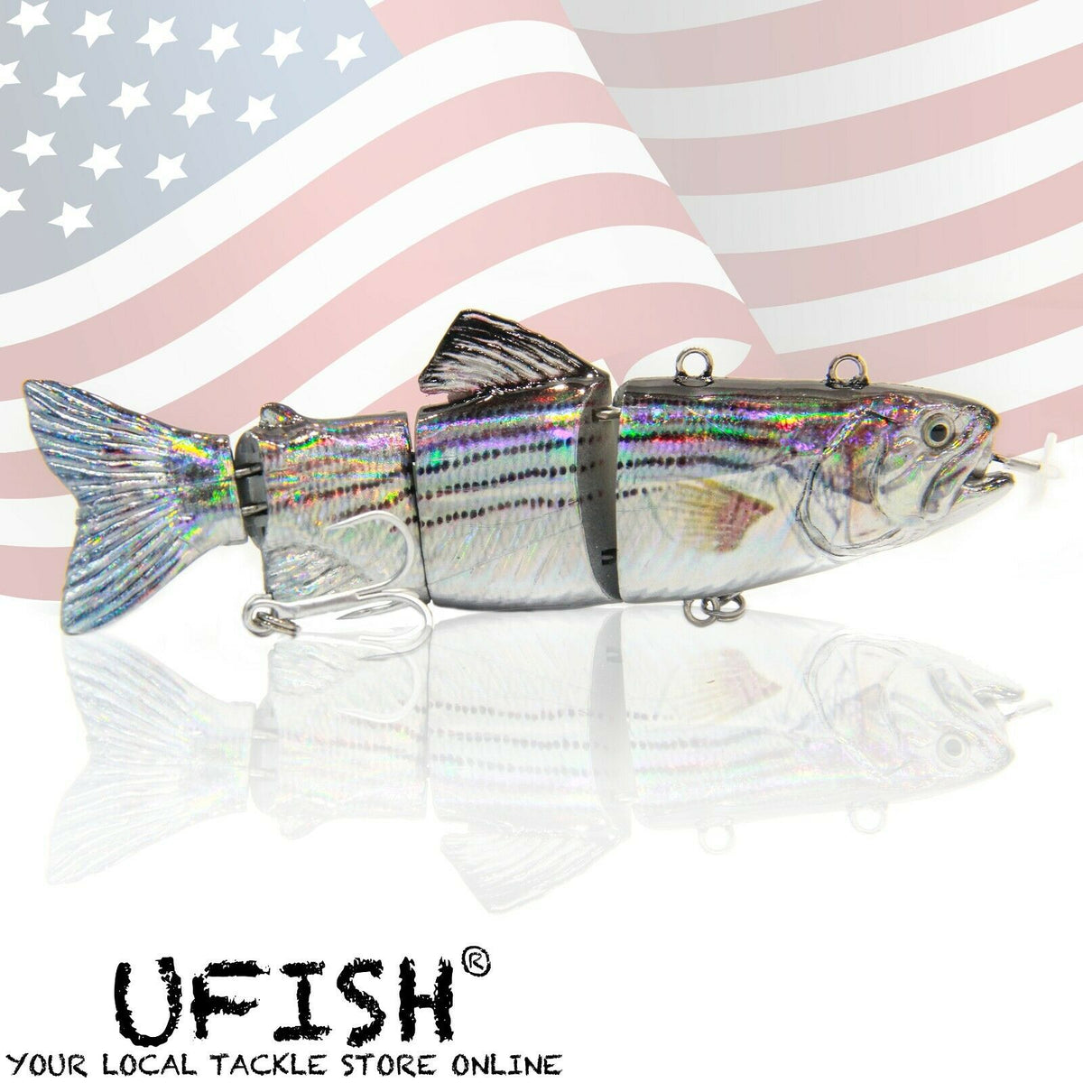 UFISH Electric Live Bait Robotic Fishing Lure 5.25