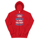I Hold my Rod Wiggle my Worm and Pow! she's on it Funny Fishing Hoodie for man