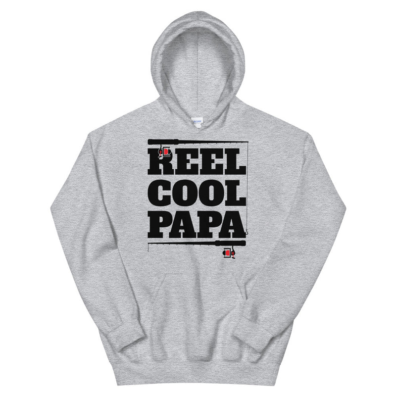 Reel Cool Papa - Father's Day Fishing Hoodie  Gift for Dad