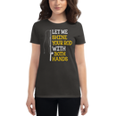 Let me Shine your Rod with both Hand Funny  Fishing Quotes T-Shirt